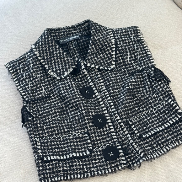 Dolce & Gabbana Jackets & Blazers - Dolce & Gabbana Black and White Women's Jacket